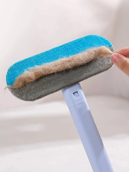 Multifunctional Pet Hair Remover Brush with Long Handle – Window Cleaning & Pet Fur Removal Tool for Cats and Dogs