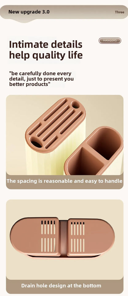 Kitchen shelf, household vegetable board storage rack, countertop drain, chopstick holder, cutting board, integrated knife holde