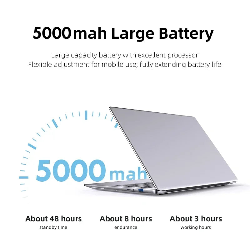 NEW 14.1'' Slim Office Laptop  Windows 11 Intel i7-7500U 12GB RAM 512GB 1TB SSD Intel N3700 1920*1080 Office Study Computer PC