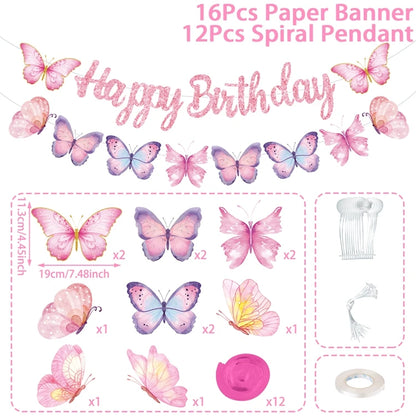 Butterfly Party Snack Tray Butterfly Birthday Party Decoration Kids Girls Birthday Party Supplies Baby Shower Party Decoration