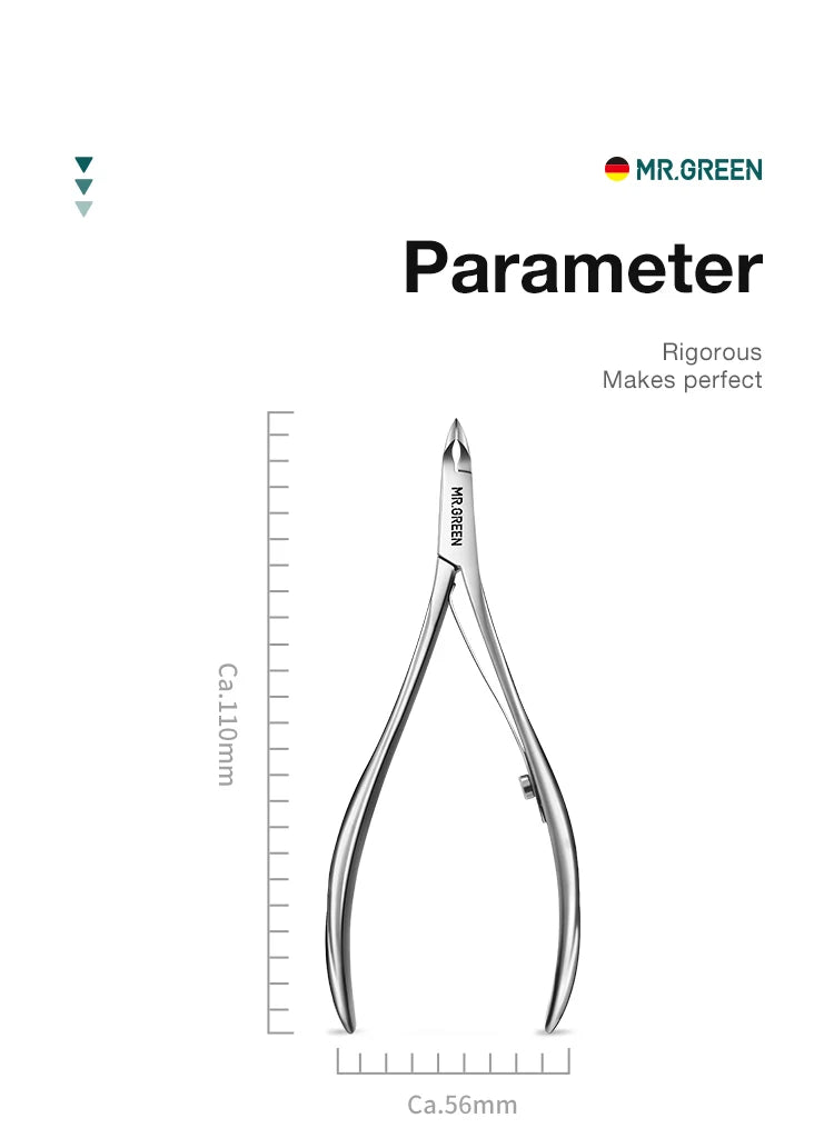 MR.GREEN Nail Cuticle Nipper Manicure Scissors Stainless Steel Dead Skin Remover Pusher Tool Trimmer