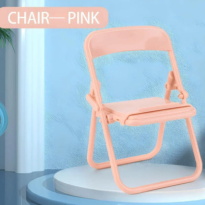 Universal Mobile Phone Accessories Foldable Chair Shape Mini Desktop Phone Holder Phone Stand
