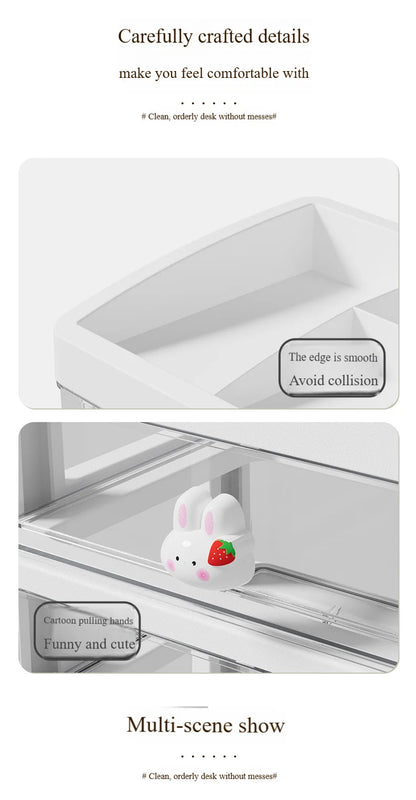 5 Tier Stationery Handbook Student Desktop Organizer, Organizer Drawers, Hair Accessories Organizer for Kids, Pen Holder Shelf