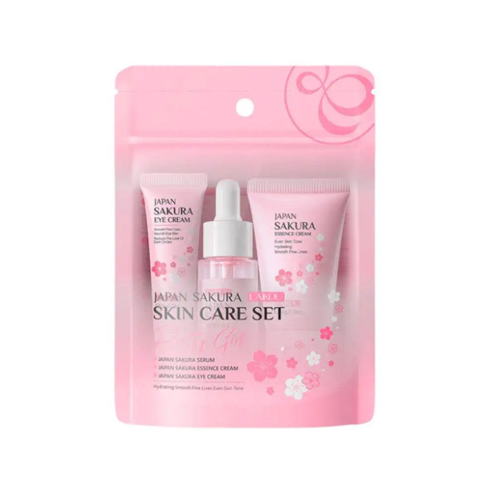 Sakura Skin Care Sets & Kits With Cleanser Serum Eye Cream essence Cream Beauty Products For Women Gift Sets Routine Travel Kit