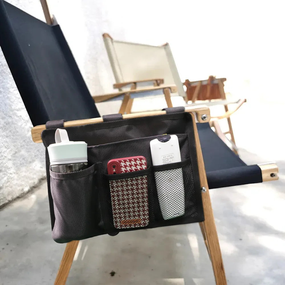 Bedside Caddy Storage Bag Multi Pockets Hanging Bag Bed Accessories Organizer Gadget Oxford Cloth for Dorm Bunk Hospital Book