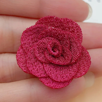 2.5CM Small Flower Clothing Headwear Accessories Three-dimensional Flower Handmade DIY Hair Accessories Accessories