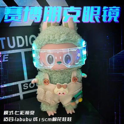 Lafufu Glasses Doll Accessories Doll Accessories Cool Luminous Future Technology Glasses Mini Edition Handsome Doll for cloth