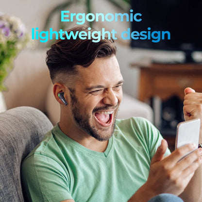 ERAZER XT85  Gaming Bluetooth 5.3 Earphone Wireless Headphones Stereo Sound Headsets with Mic Touch Control Lenovo Earbuds