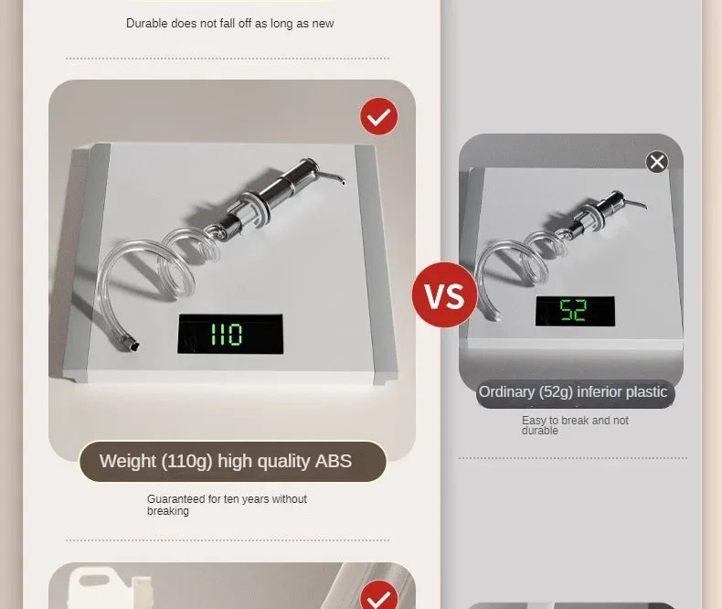 Kitchen Sink Soap Dispenser Detergent Soap Extender Detergent Presser for Detergent and Hand Soap Kitchen Accessories