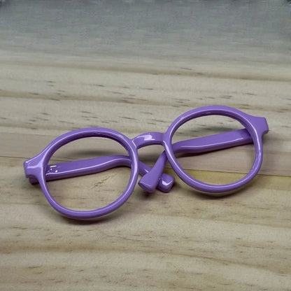 LABUBU 17cm Doll 6.5cm Transparent Glasses Stylish Sunglasses for 1/8 -1/4 BJD Doll Accessories