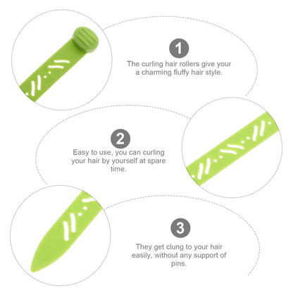 6Pcs Hair Rollers Hair Root Perm Bars Curling Roller Tools For Home Use Volume Enhancing Hair Curling Devices Hair