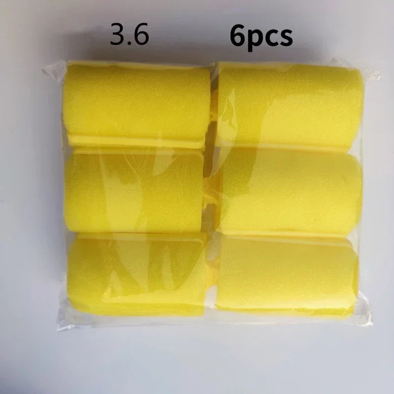 6-14pcs Soft Sponge Foam Cushion Hair Rollers Curlers Hair Salon Barber DIY Curls Hairdressing Kit DIY Home Hair Styling Tools