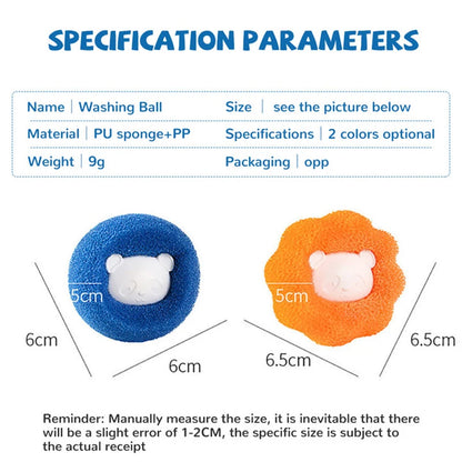 Laundry Balls Pet Hair Remover Reusable Washing Machine Lint Catcher Clothes Fluff Fur Cleaner Home Cleaning Tools