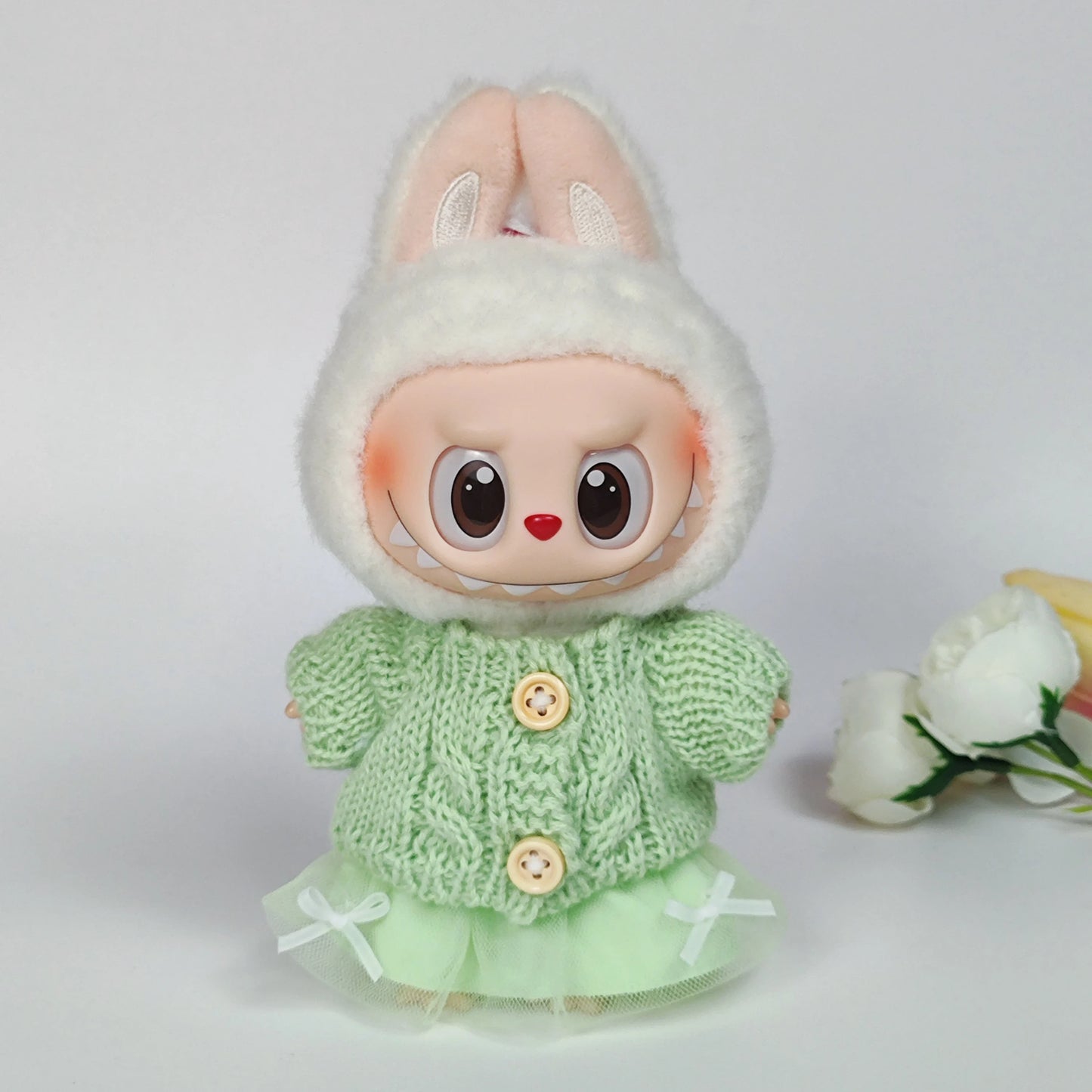 Labubu 3.0 Big in Energy Series – Labubu Bear Sweater & Flanged Hat Set – Combining Fashion and Cuteness – Labubu Outfit