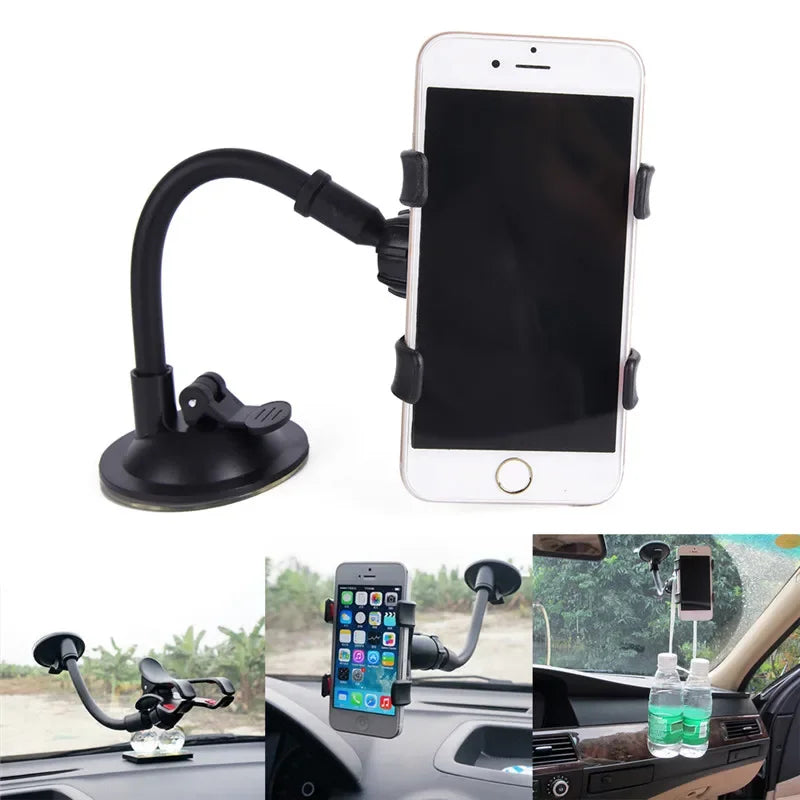1PC Car Phone Holder Windshield Holder For Phone In Car Support Mobile Phone GPS Mount Desk Table Cell Mobile Phone Holder Stand