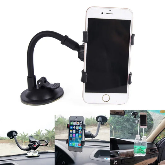 1PC Car Phone Holder Windshield Holder For Phone In Car Support Mobile Phone GPS Mount Desk Table Cell Mobile Phone Holder Stand
