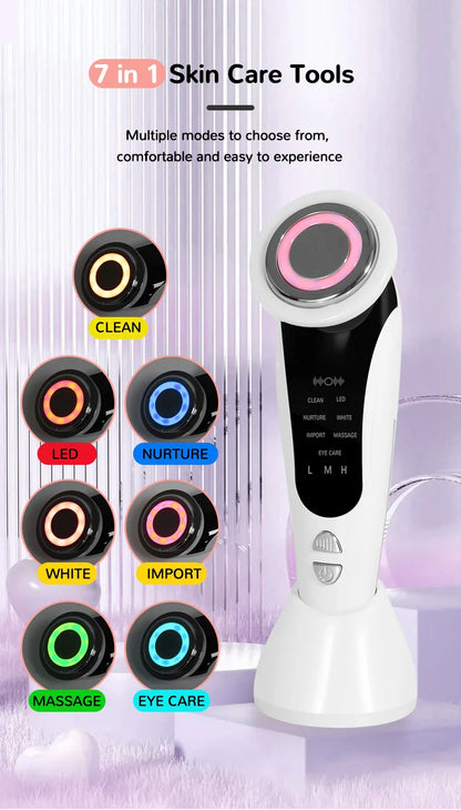 7 in 1 Face Lifting Face Lifting Massager Portable Home Use Electric Skin Care Tool Face Lift Massage Whitening Skin Tightening
