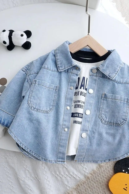 Spring Children's shirts 100% Cotton Casual  Blouse Summer Striped Shirt Korean Baby Long Sleeve Tops Boys Shirts Girls Blouses