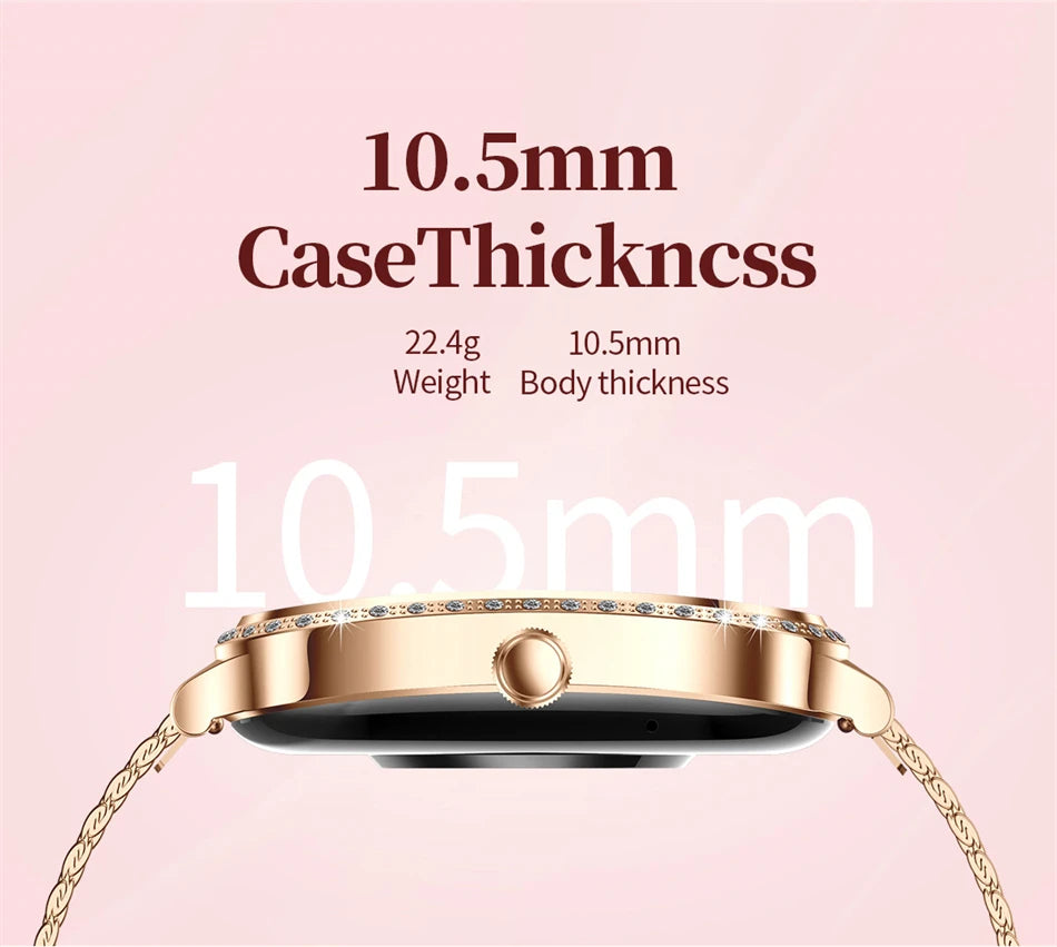 LIGE Fashion Ladies Smartwatch Women's Health Bluetooth Call Waterproof Watches Health Sports Best Friend's Smartwatch Adult