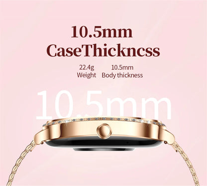 LIGE Fashion Ladies Smartwatch Women's Health Bluetooth Call Waterproof Watches Health Sports Best Friend's Smartwatch Adult