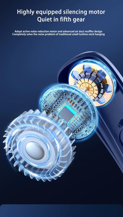 Xiaomi Portable Neck Fan Smart Digital Display Power Ventilador Rechargeable Outdoor Bladeless Silent Electric Neck Fan Cooler