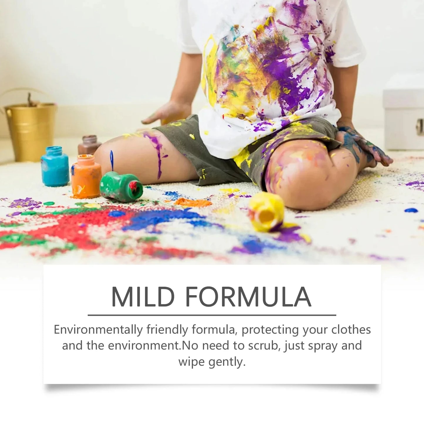 120ml Stain Remover Spray Powerful Odor Eliminator & Whitener for Stains Portable No Irritation or Residue Safe for Clothes Use