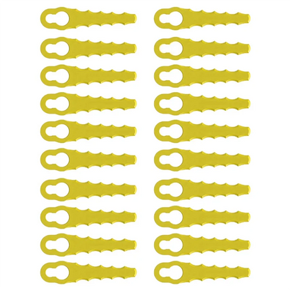 20 Pieces Lawn Mower Replacement Plastic Lawn Mower Blades Plastic Lawn Mower Blades for Many Occasions