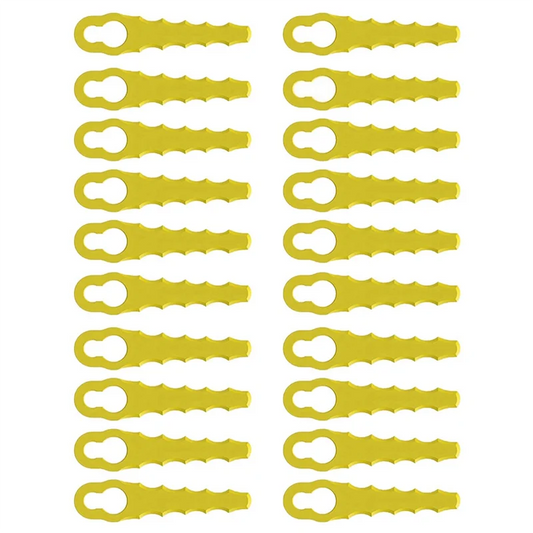 20 Pieces Lawn Mower Replacement Plastic Lawn Mower Blades Plastic Lawn Mower Blades for Many Occasions