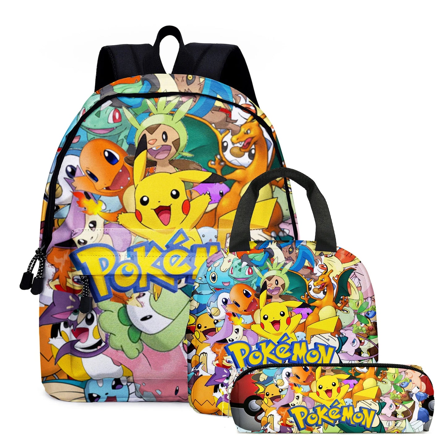 Pokemon Pikachu School Bags Backpacks Anime Kids Bags Kawaii Big Capacity Travel Bag Teenagers Schoolbag Girls Boys Rucksacks
