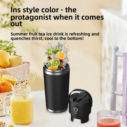 Portable Home Blender, Electric Cordless Juicer, Thermos Cup, Multifunctional Charging Wall Breaker.
