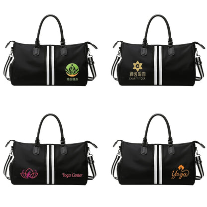 Personalized Travel Bag Men's And Women's Handbags Sports Training Yoga Bag Waterproof Weekend Bag Customized Logo Name Pattern