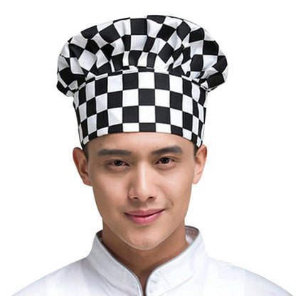 Professional Stretchy Adjustable Men Cap Kitchen Cook Baker Catering Chef Hat