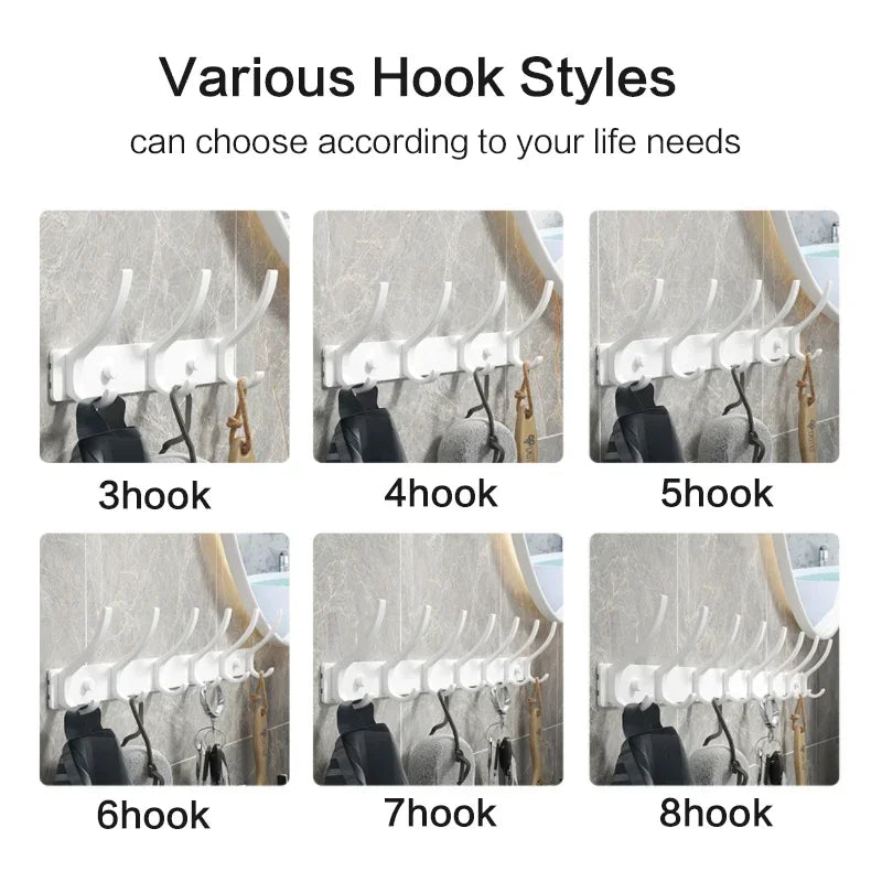 no drill Door Behind Hook Storage Wall Hanging Clothes Hanger Coat Hook Punch-free Hanger Bedroom Organizer Storage Kitchen Acce