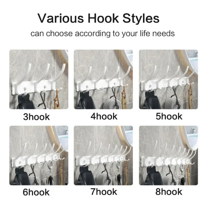 no drill Door Behind Hook Storage Wall Hanging Clothes Hanger Coat Hook Punch-free Hanger Bedroom Organizer Storage Kitchen Acce
