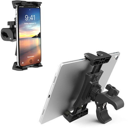 Spinning Bike Tablet Mount Holder Indoor Stationary Exercise Bikes Tablet Clamp Gym Treadmill Elliptical Tablet Stand