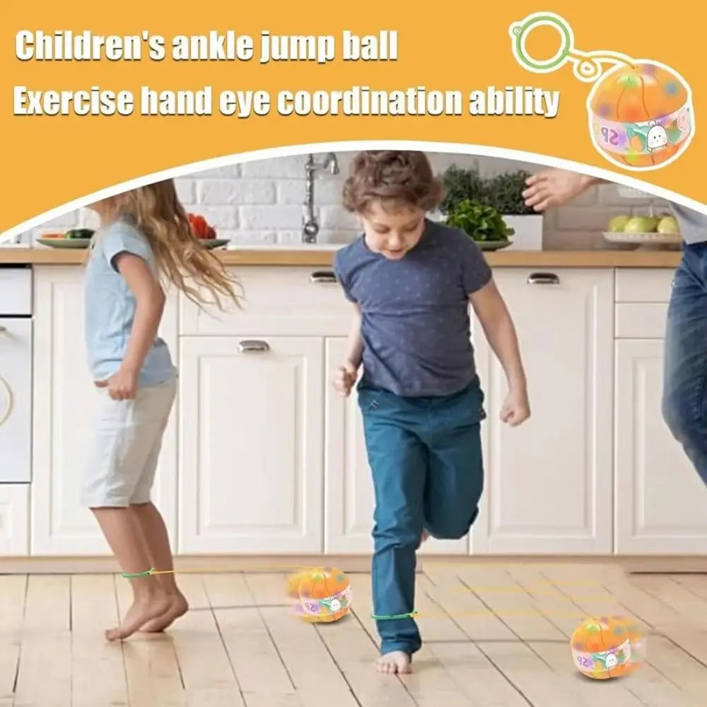 Foot Hoop Ball Luminous Foot Jumping Ball Skip Ropes Sports Exercise Sports Reaction Training Ball Height Growth on String