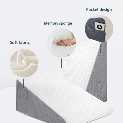 Wedge Pillows for Sleeping, Bed Pillow for After Surgery, Body Positioners for Leg Elevation, Acid Reflux, Gerd, Snoring Relief