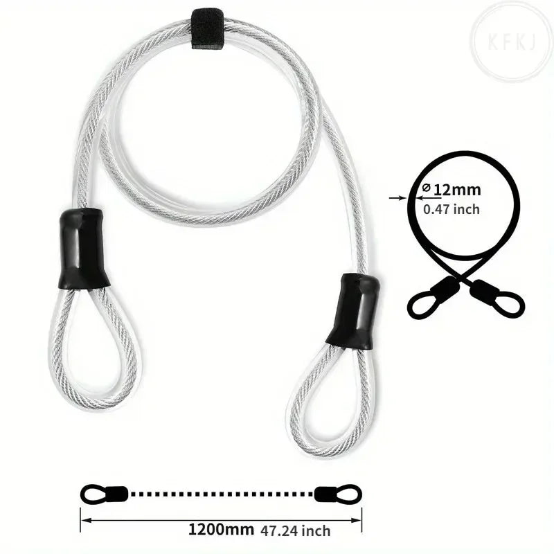 2025 New Bike Chain Lock,1.2m Security Anti-Theft Bike Lock Chain Bicycle Chain Lock Bike Locks for Motorcycle, Bicycle,etc