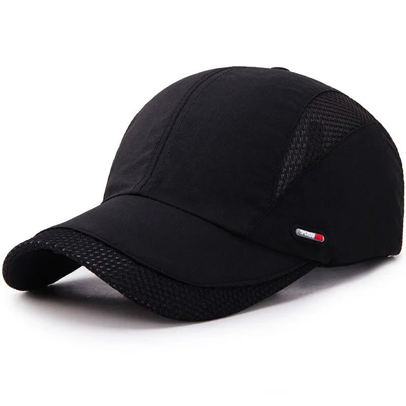 Summer Outdoor Sports Quick-Drying Mesh Baseball Cap Yuda Men Cap Simple Solid Color Hat