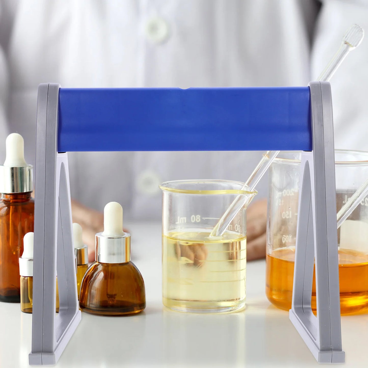 Pipette Stand Double Sided Organizer Linear Pipettor Rack Plastic Child Laboratory Holder Finishing