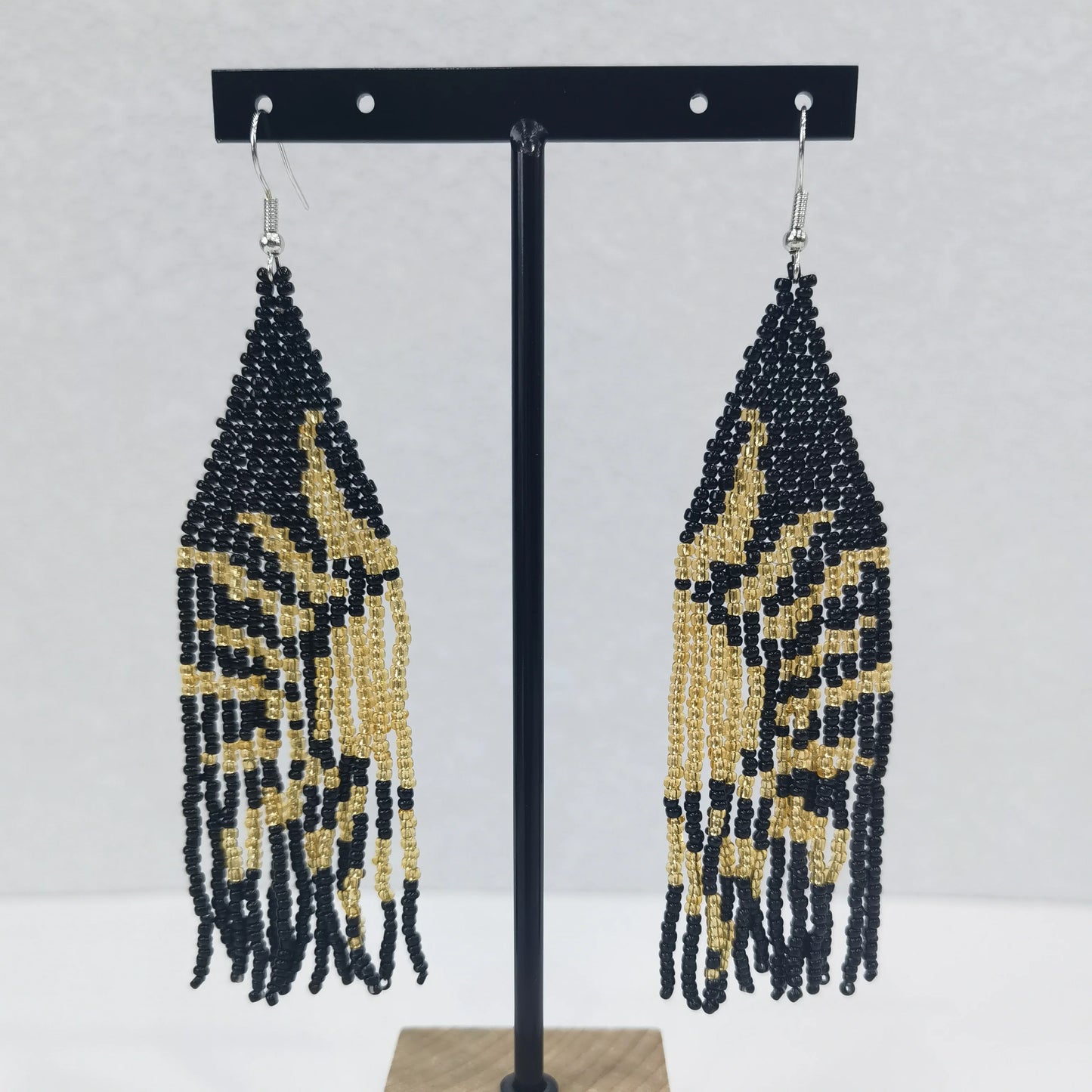 Colorful Pattern 1 Pair Of Bohemian Glass Bead Tassel Earrings Bohemian Earrings