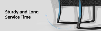 3 Pieces Patio Furniture Set Rocking Bistro Set Outdoor Rattan Conversation with Coffee Table for Garden Balcony Backyard