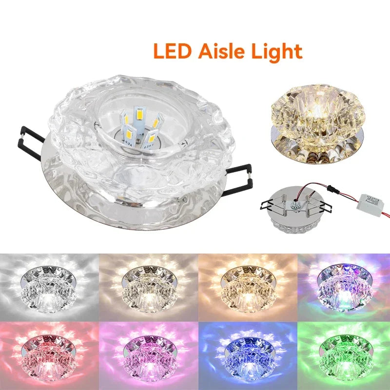 LED Ceiling Lamp for Aisle, Flush, Living Room, Crystal Corridor, Porch Light, Front Porch, Porch Light