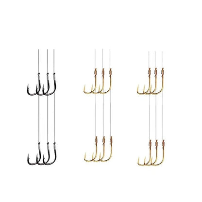 Double Hook Link Sub-line Crucian Carp Fishing Hooks Barbed Fish Hook Set with Fishing Line Fish Gear Anzuelos De Pesca Mar