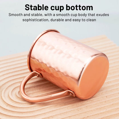 450ml 16.0oz 100% Copper Moscow Mule Mug Durable Coppery Beer Mugs Coffee Mug Milk Cup Pure Copper Cup Drinkware