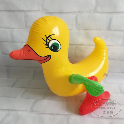 Children's Inflatable Toys Stall Toys PVC Leather Balloon Water Toys Dinosaur Tiger Pig Cat Rabbit 1PC