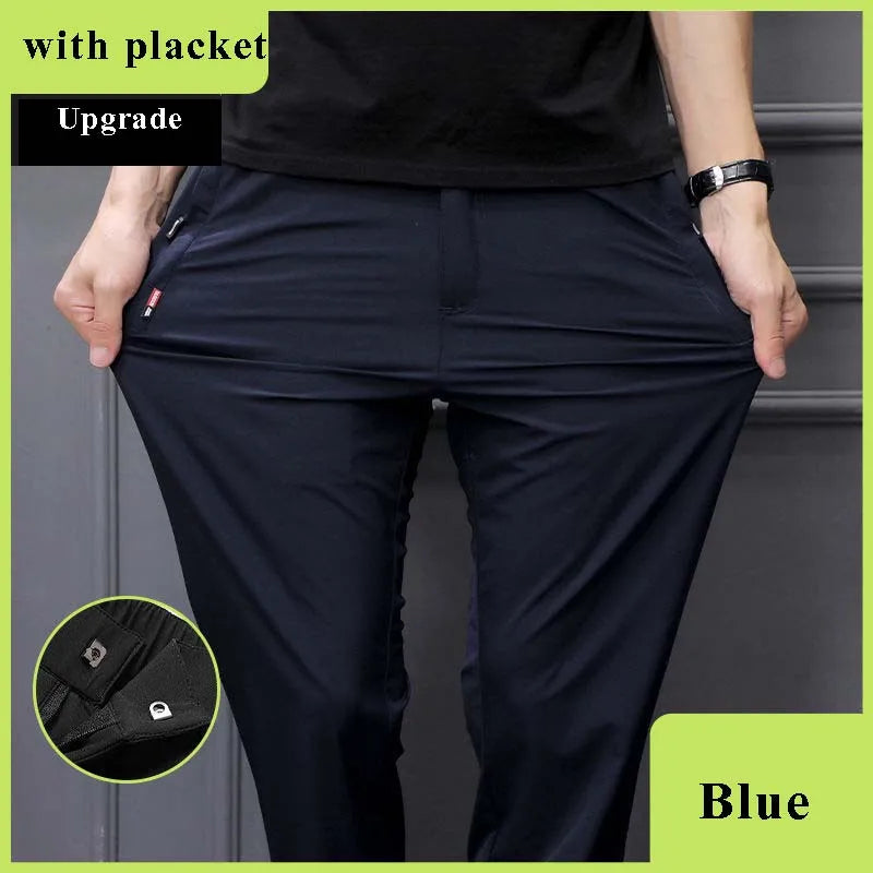 New Elastic Mens Hiking Pants Summer Quick Drying Waterproof Breathable Ultra Thin Outdoor Climbing Trekking Mens Trousers PN69