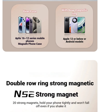 Car Magnetic Phone Holder Magnetic Suction Phone Mount Portable Phone Holder Magnetic Car Phone Mount for iPhone Androd