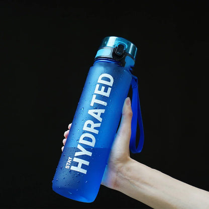 32oz Water Bottle Motivational Sport Water Bottle Leakproof Drinking Bottles Outdoor Sports Travel Kettle Drinking Water Bottle