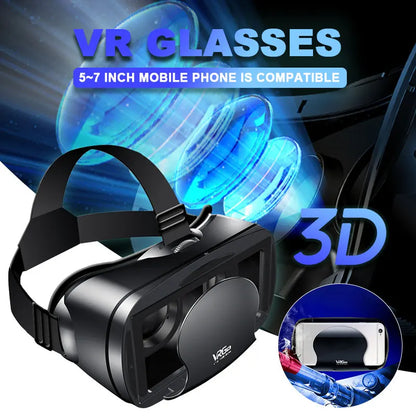 Virtual Reality 3D VR Headset Smart Glasses Helmet for Smartphones Cell Phone Mobile 7 Inches Lenses Binoculars Goggles Devices